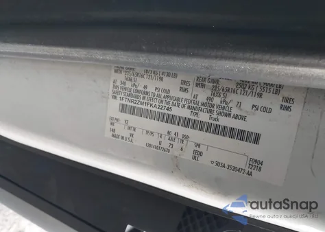 2015 Ford Transit-250 from USA, damaged, VIN 1FTNR2ZM1FKA22745